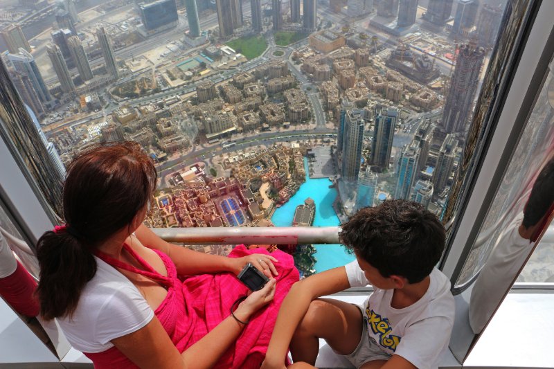 Ujedinjeni Arapski Emirati, Burj Khalifa najviša zgrada na svetu, pogled od gore